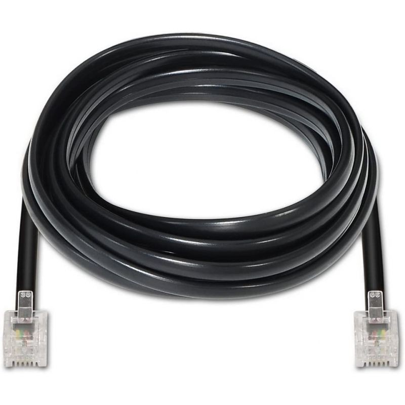 Cable de Teléfono RJ11 6P4C Aisens A143-0319 2m Negro