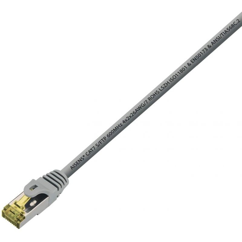 Cable de Red RJ45 S FTP Aisens A146-0333 Cat.7 50cm Gris