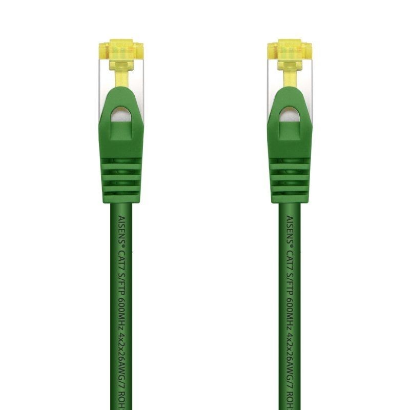 Cable de Red RJ45 SFTP Aisens A146-0480 Cat.7 25cm Verde