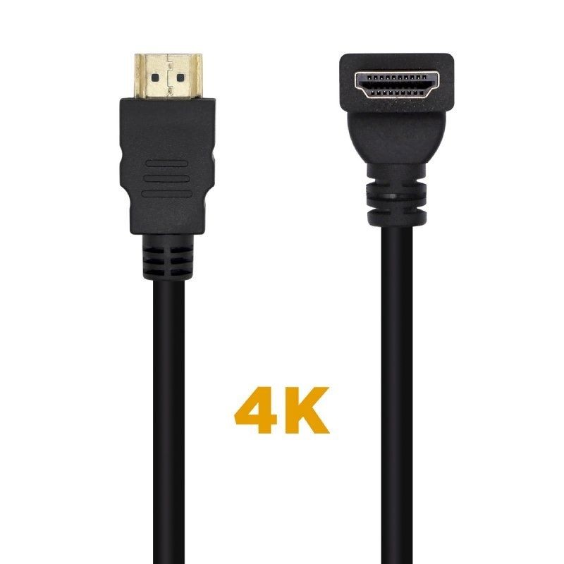 Cable HDMI 2.0 4K Aisens A120-0456 HDMI Macho - HDMI Macho 1m Negro