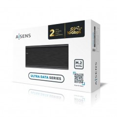 Caja Externa para Disco Duro SSD M.2 NVMe Aisens ASM2-008B USB 3.1 Gen2 Sin Tornillos