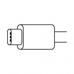 Cable de Carga USB 2.0 Apple MLL82ZM A de conector USB Tipo-C a USB Tipo-C para MacBook 2m