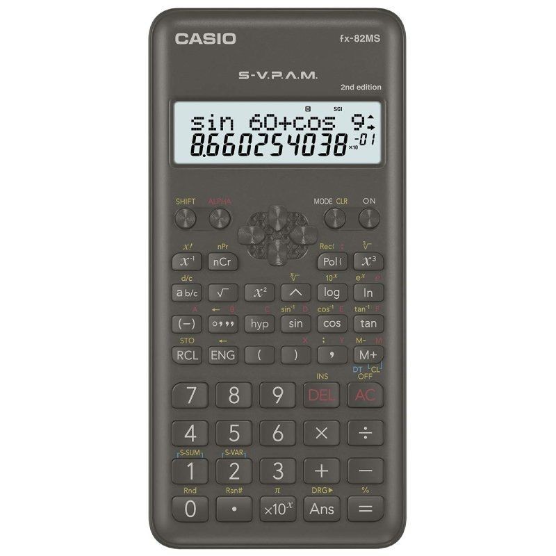 Calculadora Científica Casio FX-82MS-II Negra
