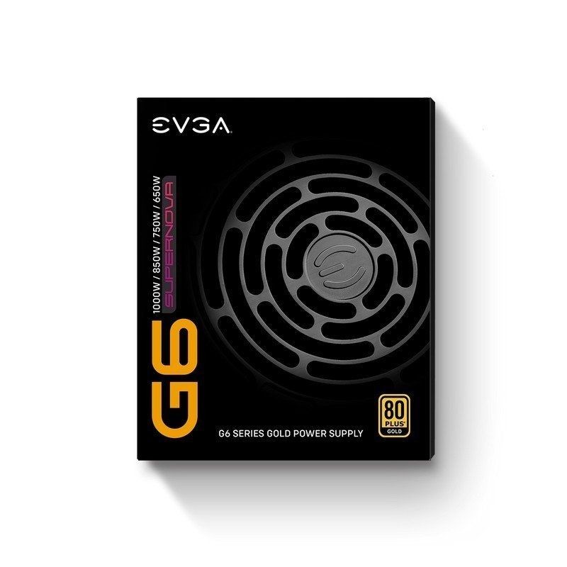 Fuente de Alimentación EVGA 750 G6 Supernova 750W Ventilador 13.5cm 80 Plus Gold