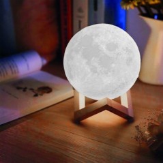Lámpara Decorativa Jocca Luna 3D 3 Modos de Iluminación