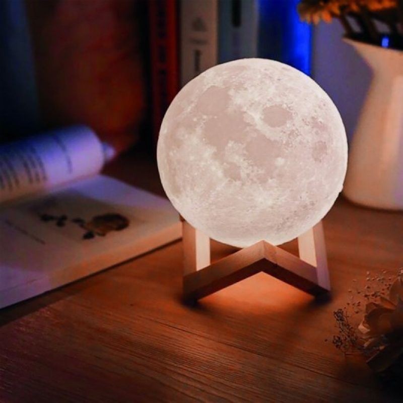 Lámpara Decorativa Jocca Luna 3D 3 Modos de Iluminación