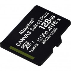 Tarjeta de Memoria Kingston CANVAS Select Plus 128GB microSD XC Clase 10 100MBs