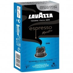 Cápsula Lavazza Espresso Maestro Dek Descafeinado para cafeteras Nespresso Caja de 10