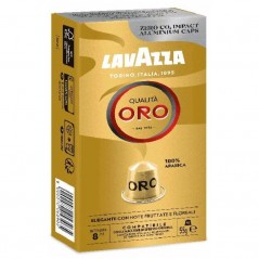 Cápsula Lavazza Qualitá Oro para cafeteras Nespresso Caja de 10