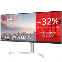 Monitor Profesional Ultrapanorámico LG 34WN650-W 34 WFHD Multimedia Plata