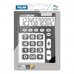 Calculadora Milan 150912KBL Negra y Blanca