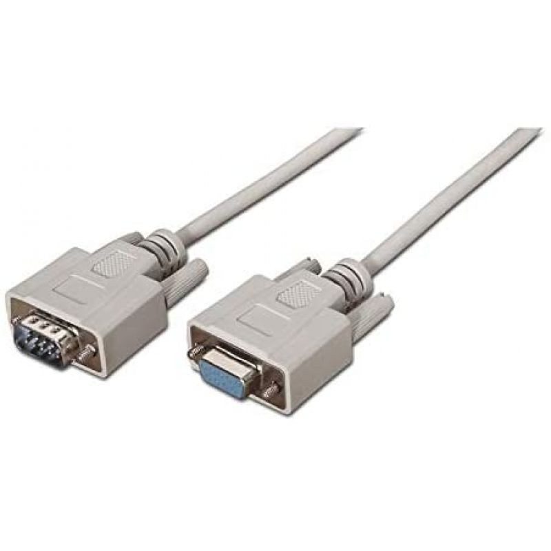 Cable Serie RS232 Nanocable 10.14.0203 DB9 Macho - DB9 Hembra 3m Beige
