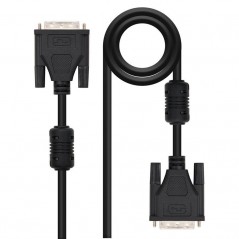 Cable DVI Dual Nanocable 10.15.0602 DVI Macho - DVI Macho 1.8m Negro
