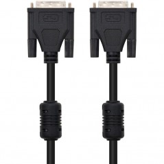 Cable DVI Dual Nanocable 10.15.0602 DVI Macho - DVI Macho 1.8m Negro