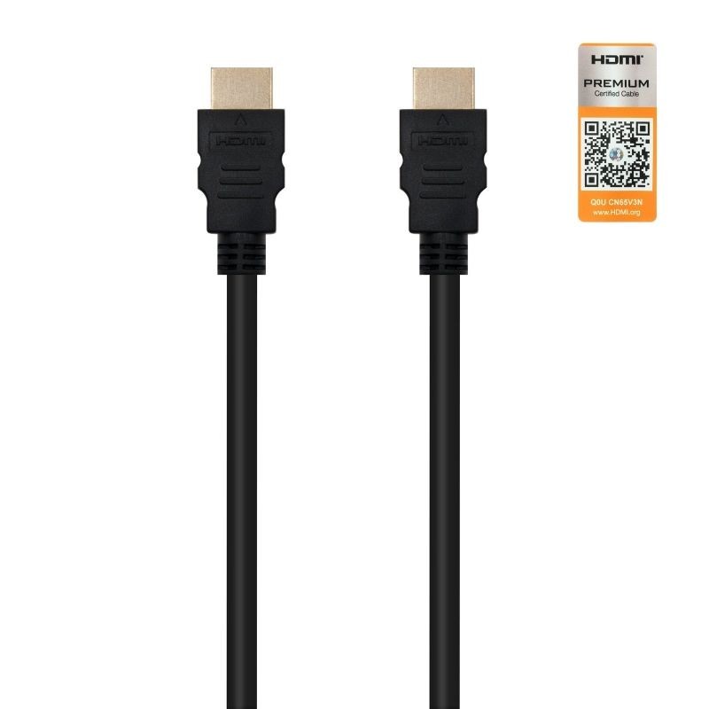 Cable HDMI 2.0 4K Nanocable 10.15.3602 HDMI Macho - HDMI Macho 2m Certificado Negro