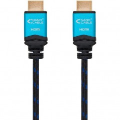 Cable HDMI 2.0 4K Nanocable 10.15.3705 HDMI Macho - HDMI Macho 5m Negro Azul