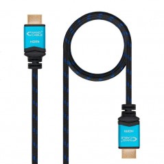 Cable HDMI 2.0 4K Nanocable 10.15.3710 HDMI Macho - HDMI Macho 10m Negro Azul
