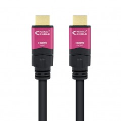 Cable HDMI 2.0 4K Nanocable 10.15.3725 HDMI Macho - HDMI Macho 25m Negro