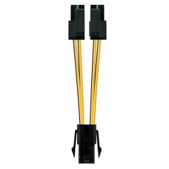 Cable de Alimentación Microprocesador Nanocable 10.19.1401 Molex -4 4 PIN Macho - Molex 4 PIN Hembra 15cm
