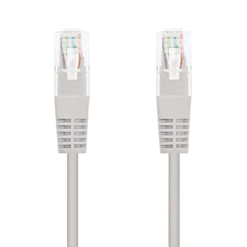 Cable de Red RJ45 UTP Nanocable 10.20.0100-L25 Cat.5e 25cm Gris