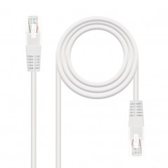 Cable de Red RJ45 UTP Nanocable 10.20.0101-W Cat.5e 1m Blanco