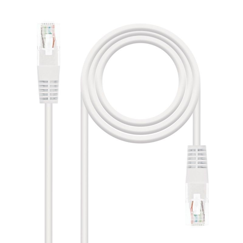 Cable de Red RJ45 UTP Nanocable 10.20.0102-W Cat.5e 2m Blanco