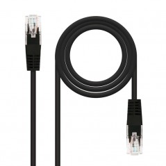 Cable de Red RJ45 UTP Nanocable 10.20.0401-BK Cat.6 1m Negro