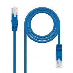Cable de Red RJ45 UTP Nanocable 10.20.0401-BL Cat.6 1m Azul