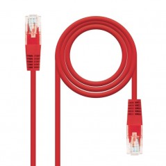 Cable de Red RJ45 UTP Nanocable 10.20.0401-R Cat.6 1m Rojo