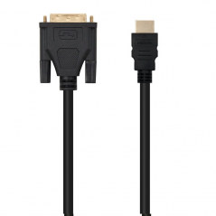 Cable HDMI Nanocable 10.15.0502 DVI Macho - HDMI Macho 1.8m Negro