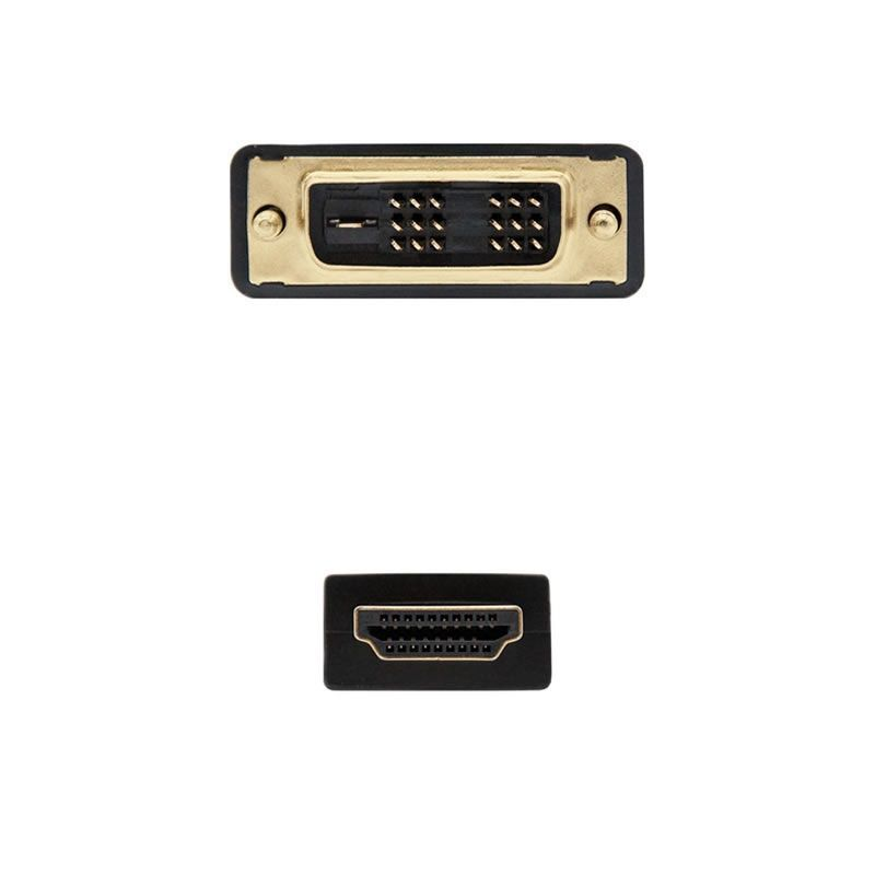 Cable HDMI Nanocable 10.15.0502 DVI Macho - HDMI Macho 1.8m Negro