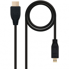 Cable Micro HDMI Nanocable 10.15.3501 HDMI Macho - Micro HDMI Macho 0.8m Negro