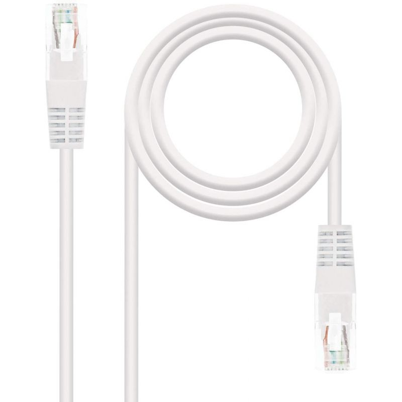 Cable de Red RJ45 UTP Nanocable 10.20.0110-W Cat.5 10m Blanco