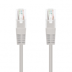 Cable de Red RJ45 UTP Nanocable 10.20.0401 Cat.6 1m Gris