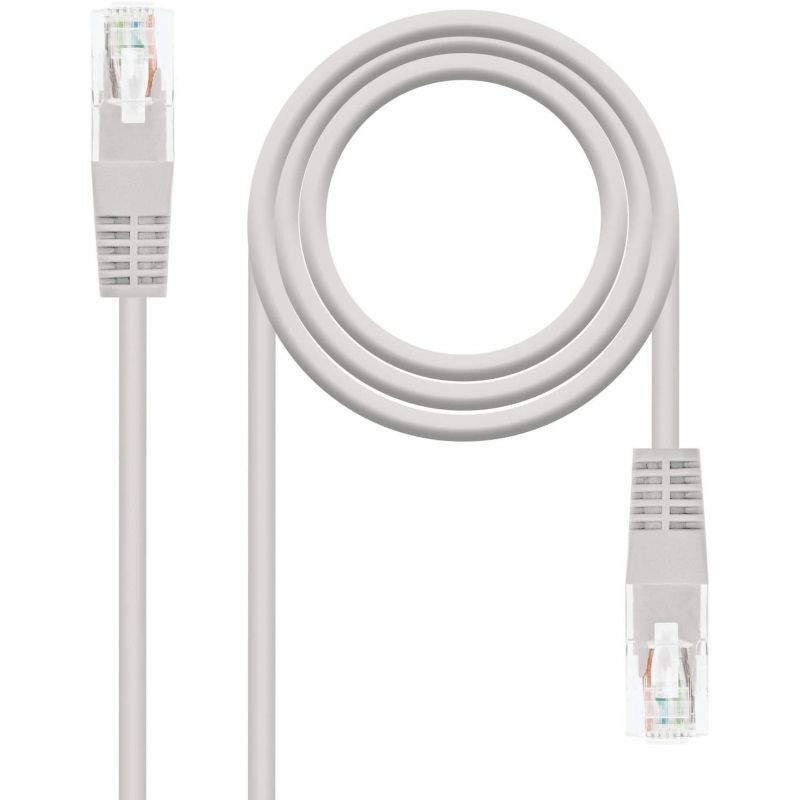 Cable de Red RJ45 UTP Nanocable 10.20.0405 Cat.6 5m Gris