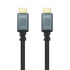 Cable HDMI 2.1 8K Nanocable 10.15.8001 HDMI Macho - HDMI Macho 1m Negro