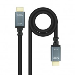 Cable HDMI 2.1 8K Nanocable 10.15.8002 HDMI Macho - HDMI Macho 2m Negro