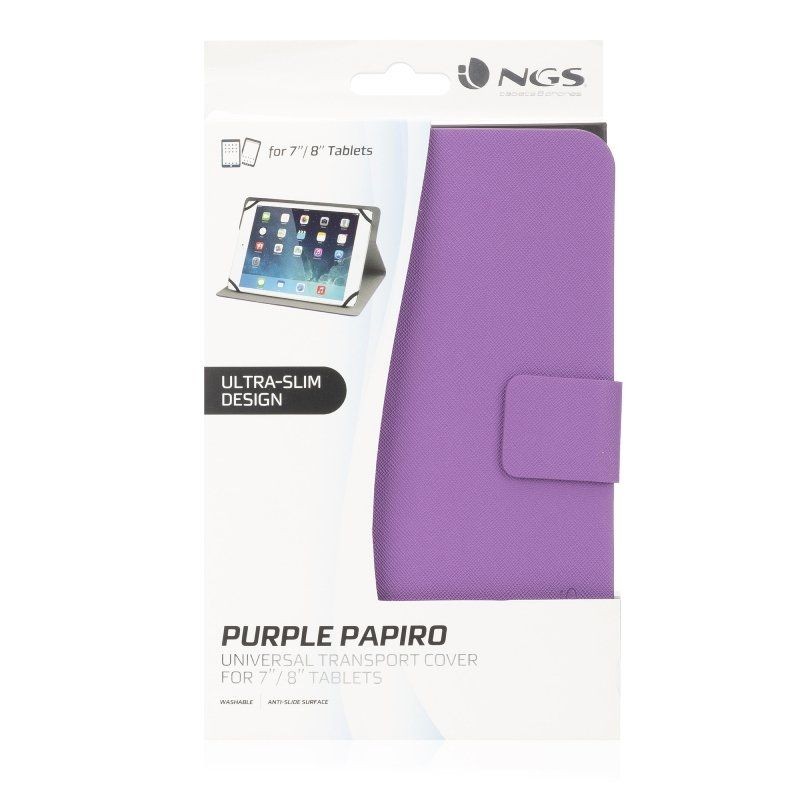 Funda NGS Papiro para Tablets de 8 Púrpura