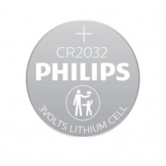 Pack de 6 Pilas de Botón Philips CR2032 3V