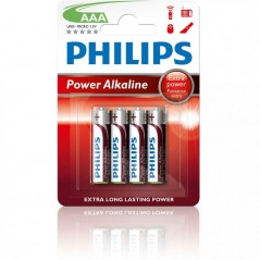 Pack de 4 Pilas AAA Philips LR03P4B 10 1.5V Alcalinas