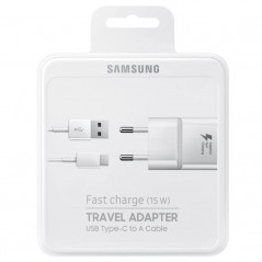 Cargador de Pared Samsung EP-TA20EWE 1 USB Cable USB Tipo-C 2A