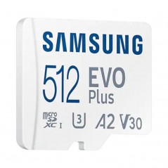 Tarjeta de Memoria Samsung EVO Plus 2021 512GB microSD XC con Adaptador Clase 10 130MBs