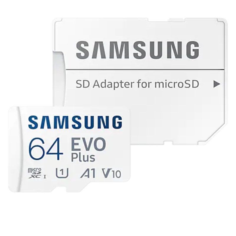 Tarjeta de Memoria Samsung EVO Plus 2021 64GB microSD XC con Adaptador Clase 10 130MBs