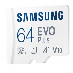 Tarjeta de Memoria Samsung EVO Plus 2021 64GB microSD XC con Adaptador Clase 10 130MBs