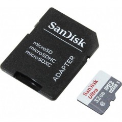Tarjeta de Memoria SanDisk Ultra 32GB microSD HC con Adaptador Clase 10 100MB s