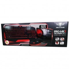Pack Gaming Spirit of Gamer PRO-MK3 Teclado PRO-K3 Ratón PRO-M3 Alfombrilla