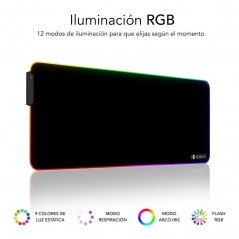 Alfombrilla Subblim MP-02RGB01 LED RGB XL 800 x 300 x 4 mm