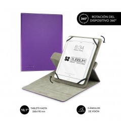 Funda Subblim Rotate 360ş para Tablets de 10.1 Purpura