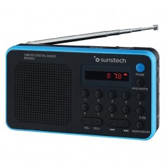 Radio Portátil Sunstech RPDS32BL Negra y Azul