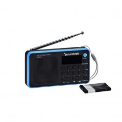 Radio Portátil Sunstech RPDS32BL Negra y Azul